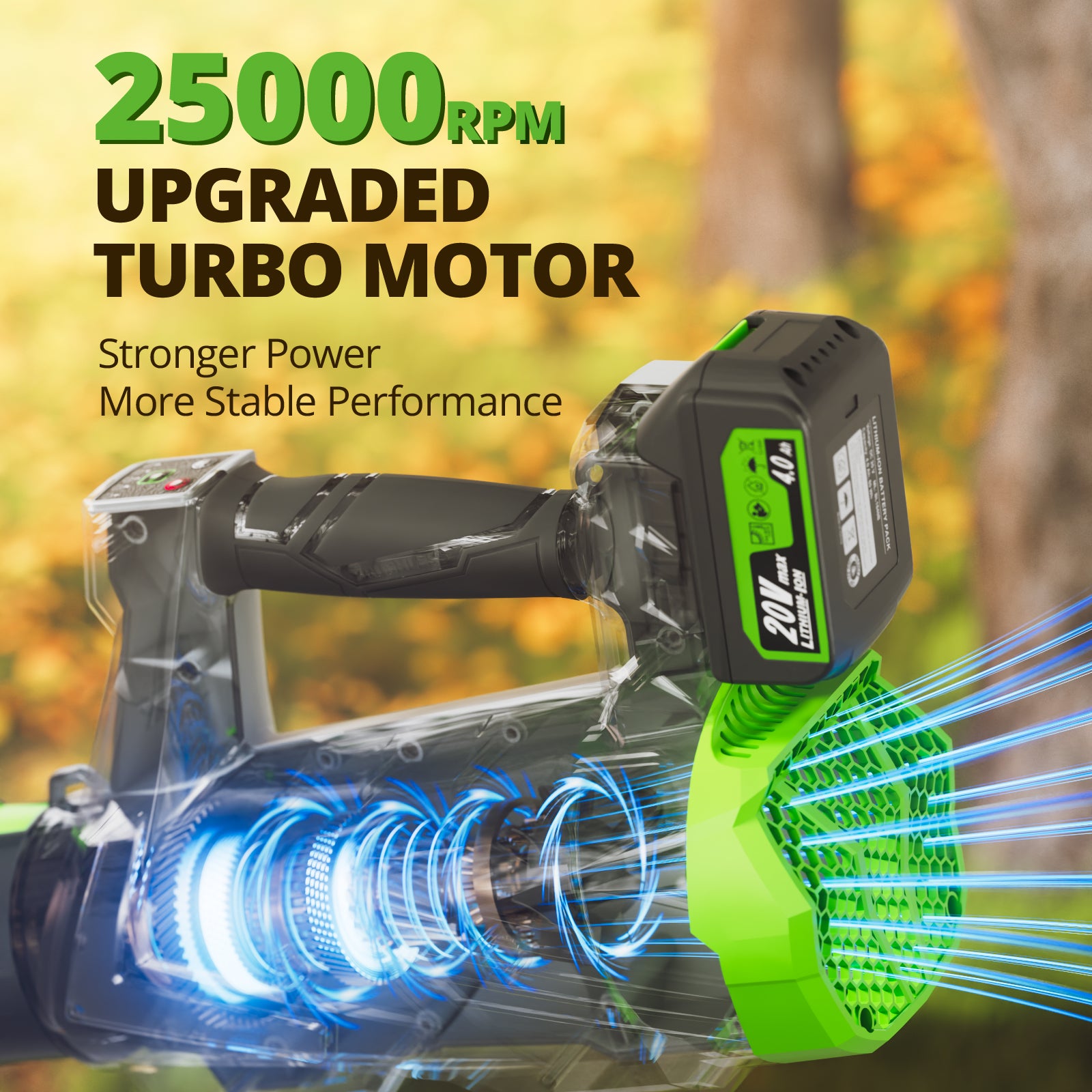 20V 630CFM Cordless Leaf Blower